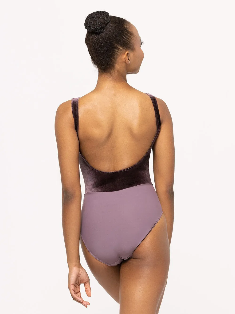 Allison Kids Mauve Velvet Leotard RTW