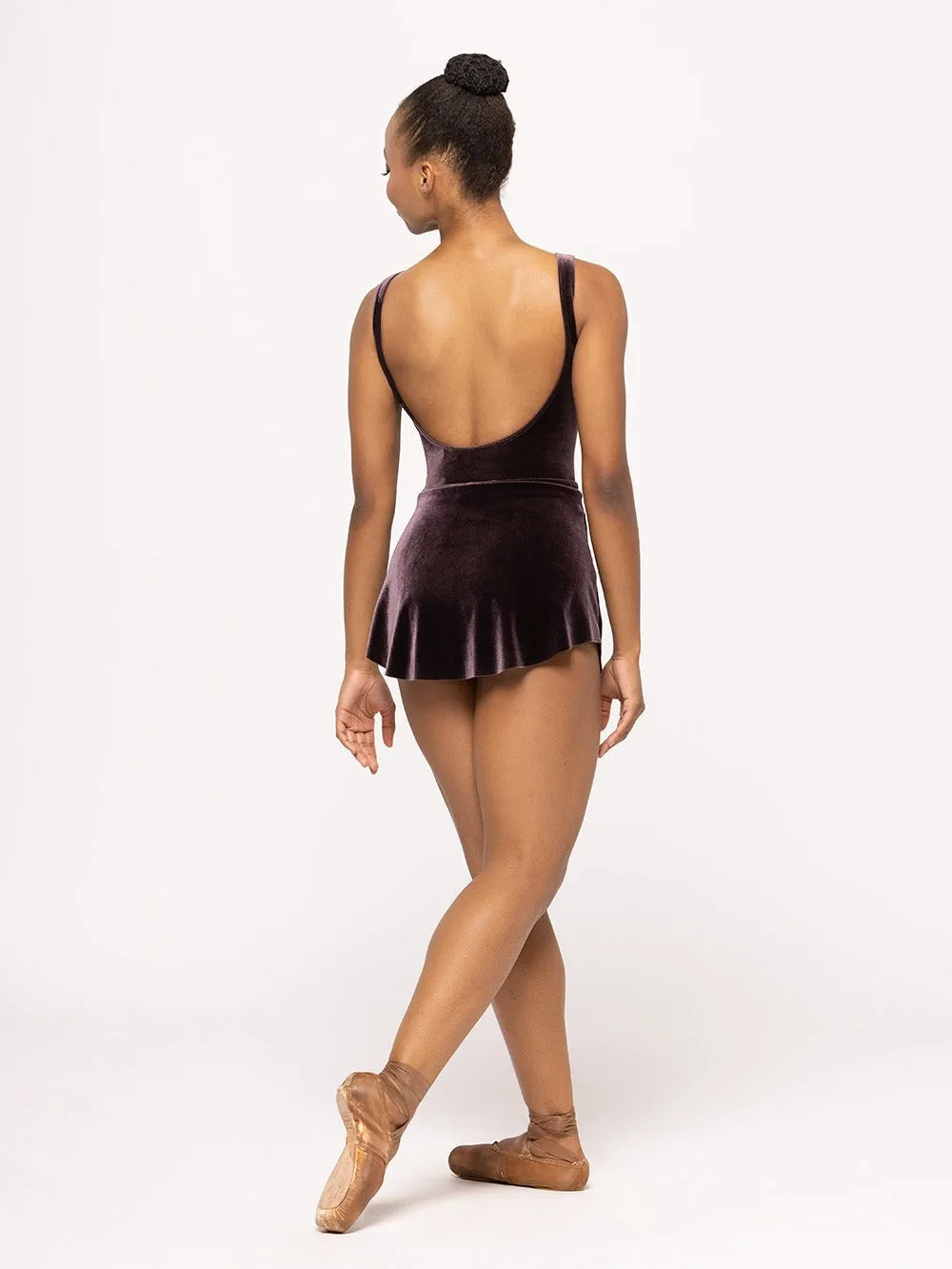 Allison Kids Mauve Velvet Leotard RTW