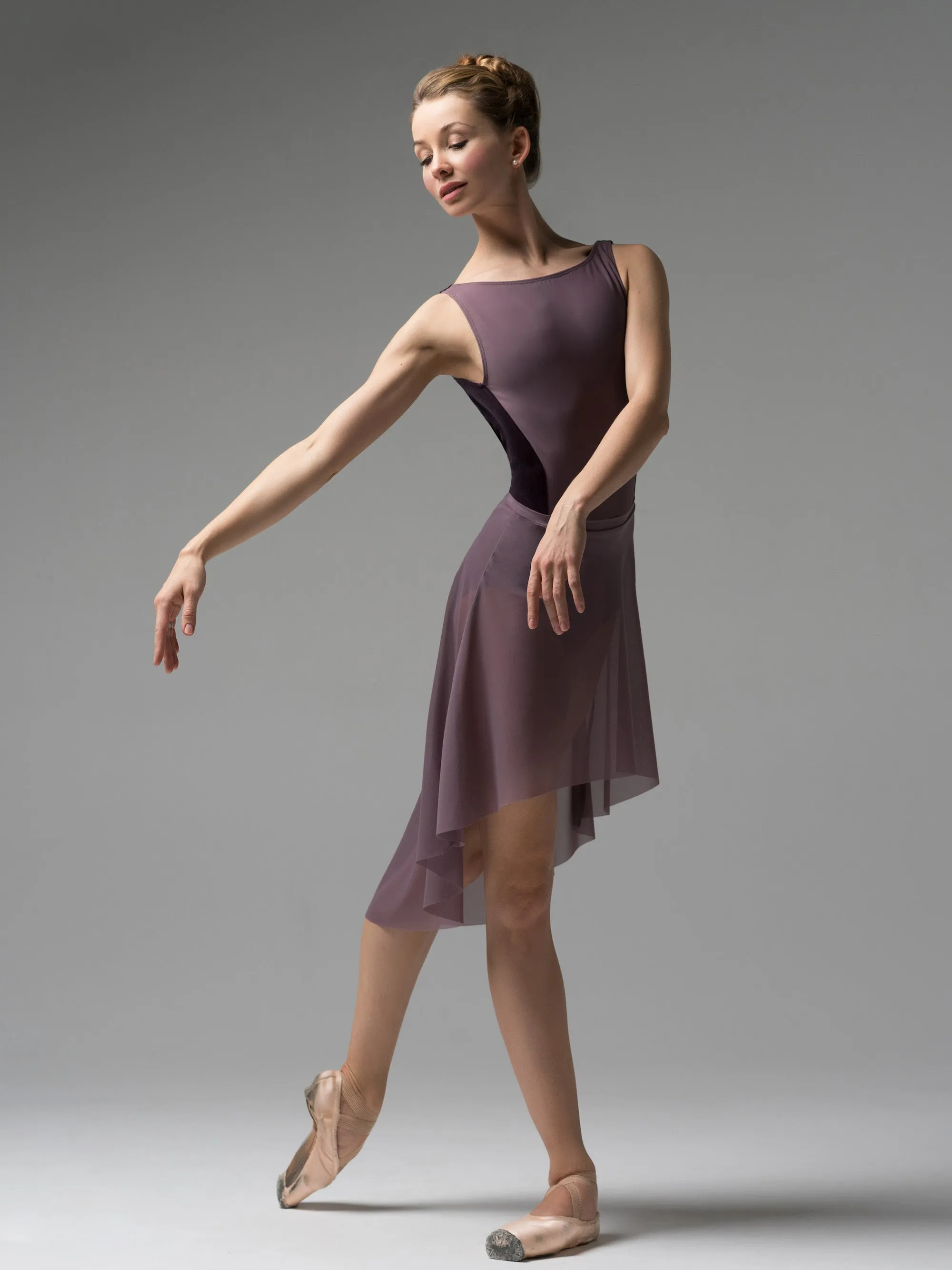 Allison Kids Mauve Velvet Leotard RTW