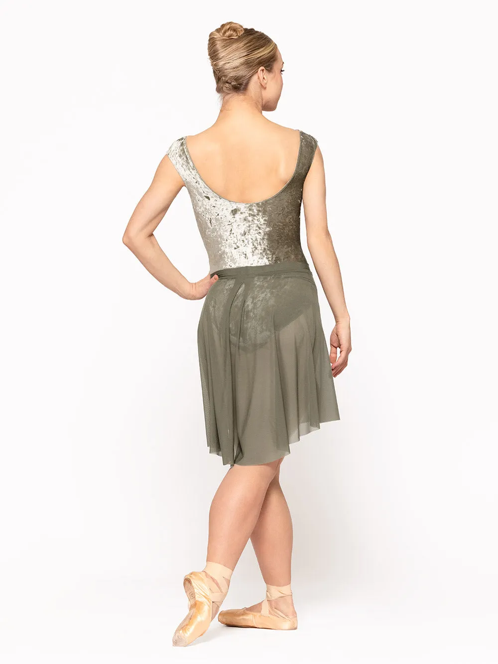 Back Tuck Skirt Dusty Olive Mesh Kids RTW
