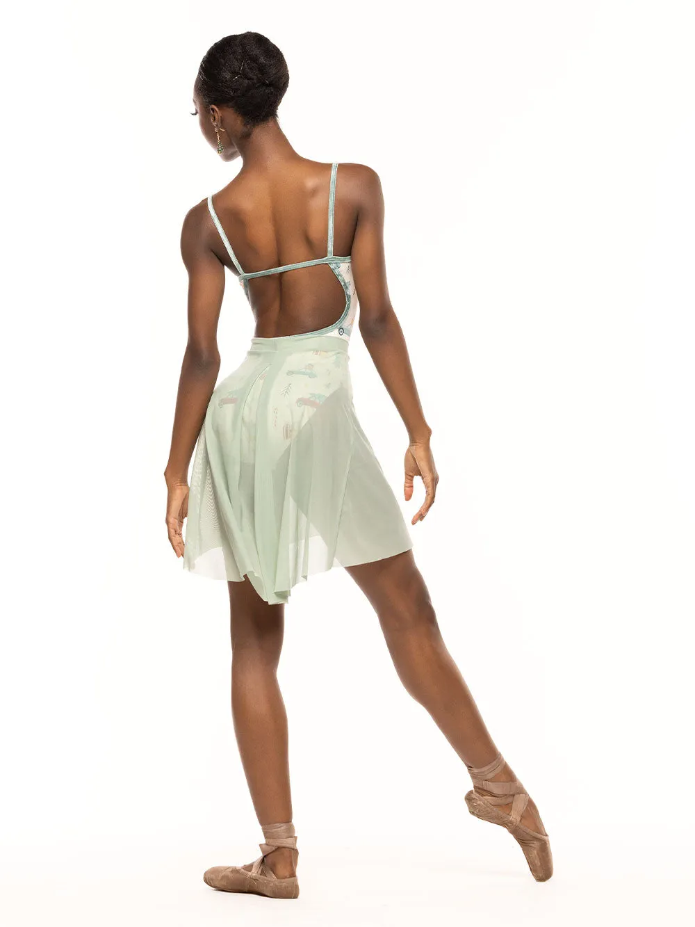 Back Tuck Skirt Paradise Garden Mesh RTW