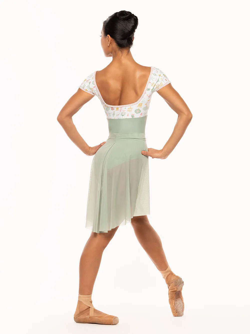 Back Tuck Skirt Paradise Garden Mesh RTW