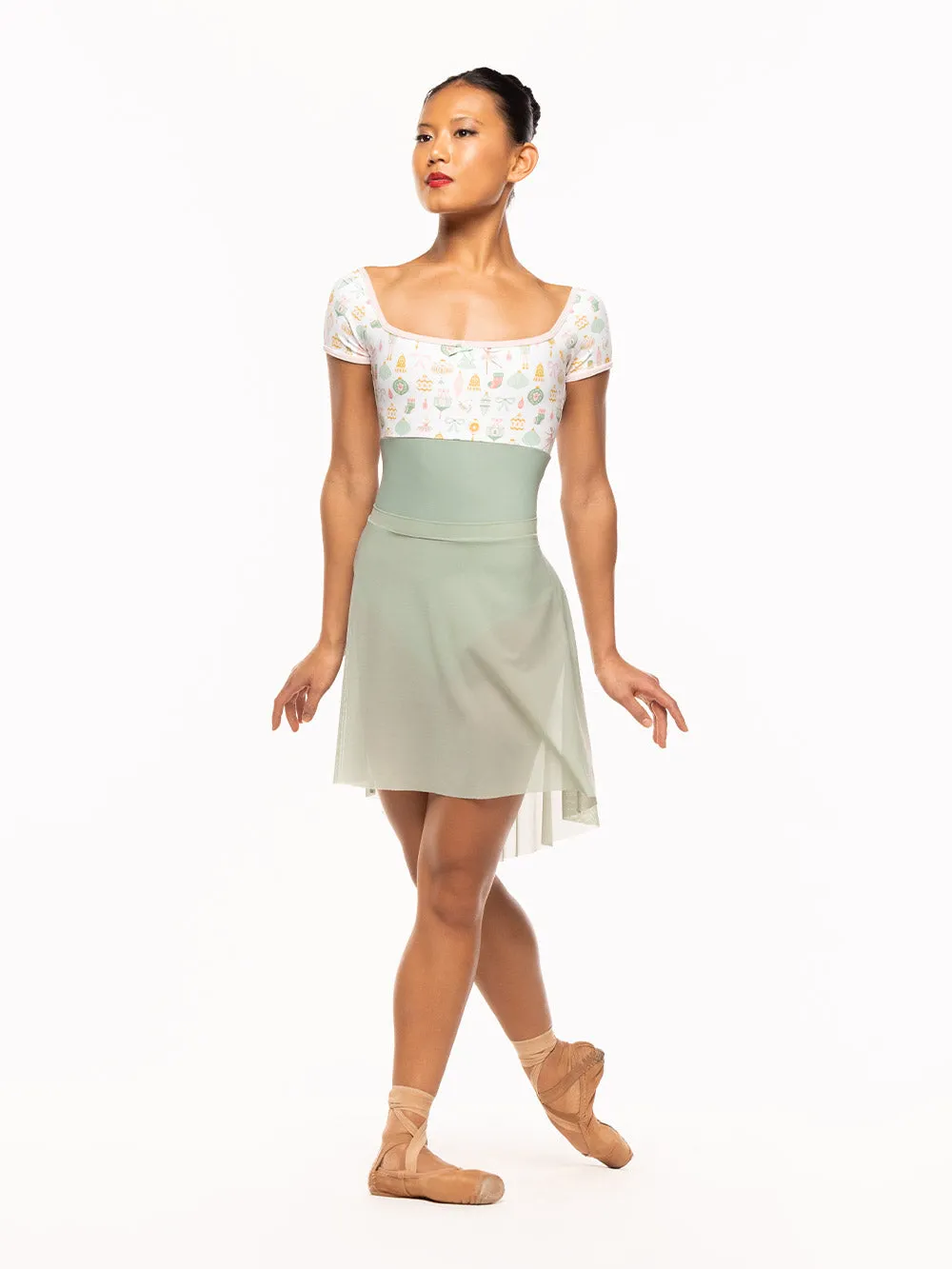 Back Tuck Skirt Paradise Garden Mesh RTW