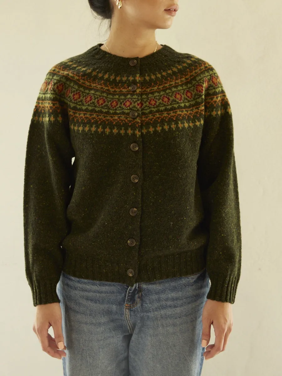 Fairisle Wool Cardigan - Harris