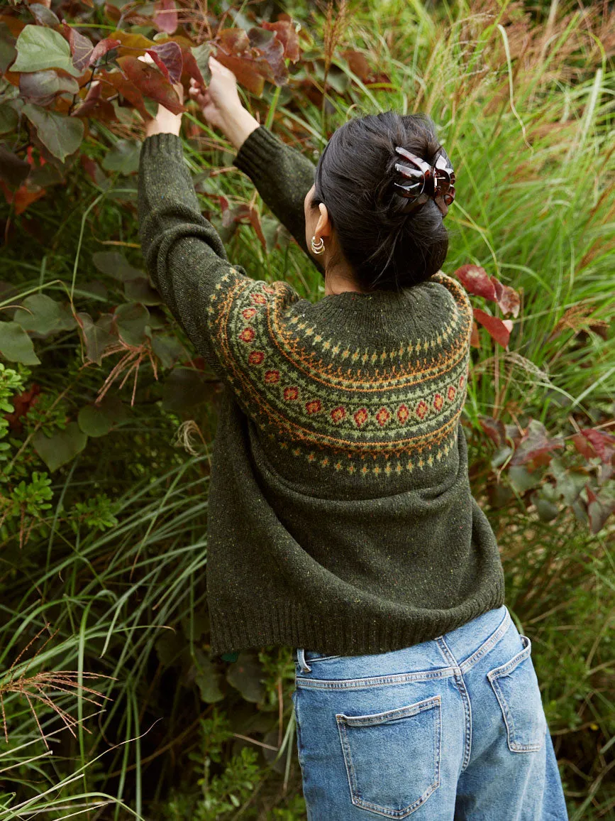 Fairisle Wool Cardigan - Harris