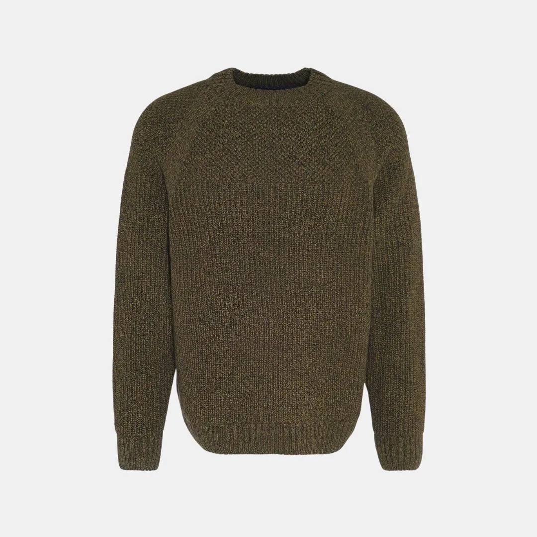 Gansey Oversized Crew Neck Jumper (Sage Mix)