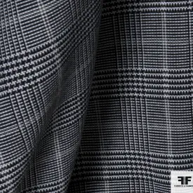 Glen Plaid Coating - Black/Grey