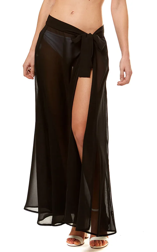 LOF1050 Solid Beach Wrap Skirt