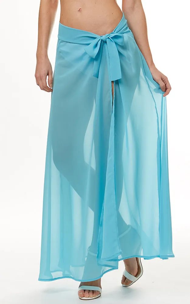 LOF1050 Solid Beach Wrap Skirt