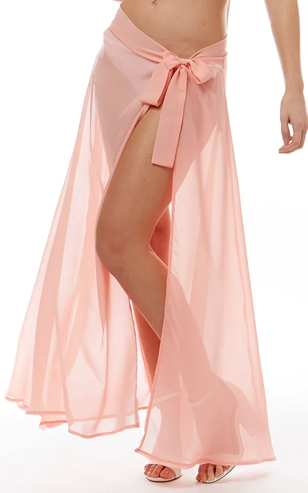 LOF1050 Solid Beach Wrap Skirt
