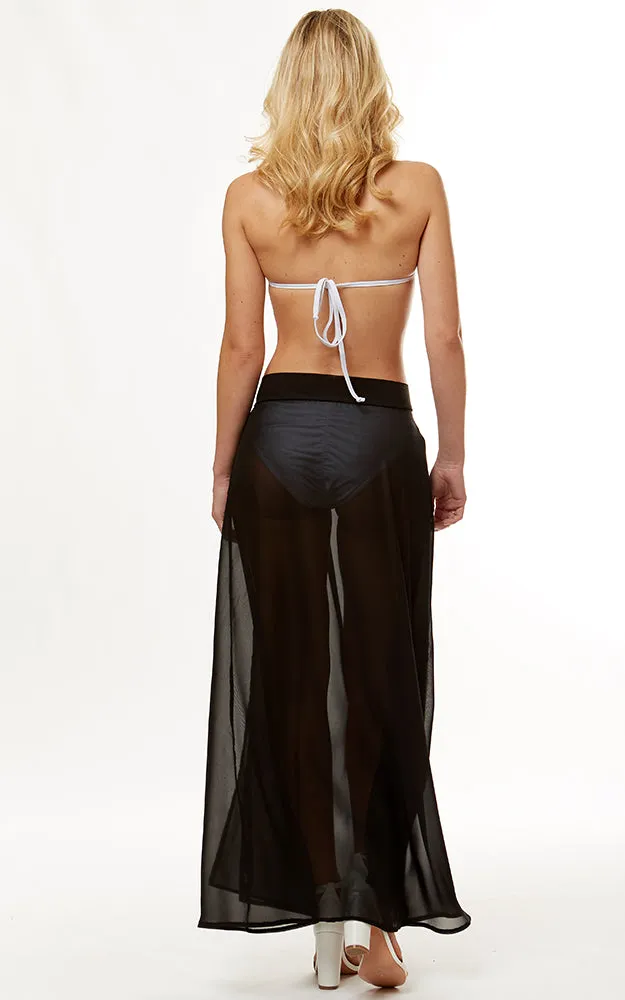 LOF1050 Solid Beach Wrap Skirt