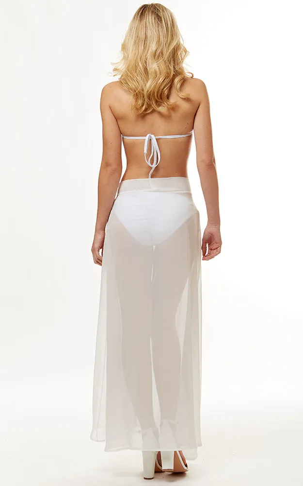 LOF1050 Solid Beach Wrap Skirt