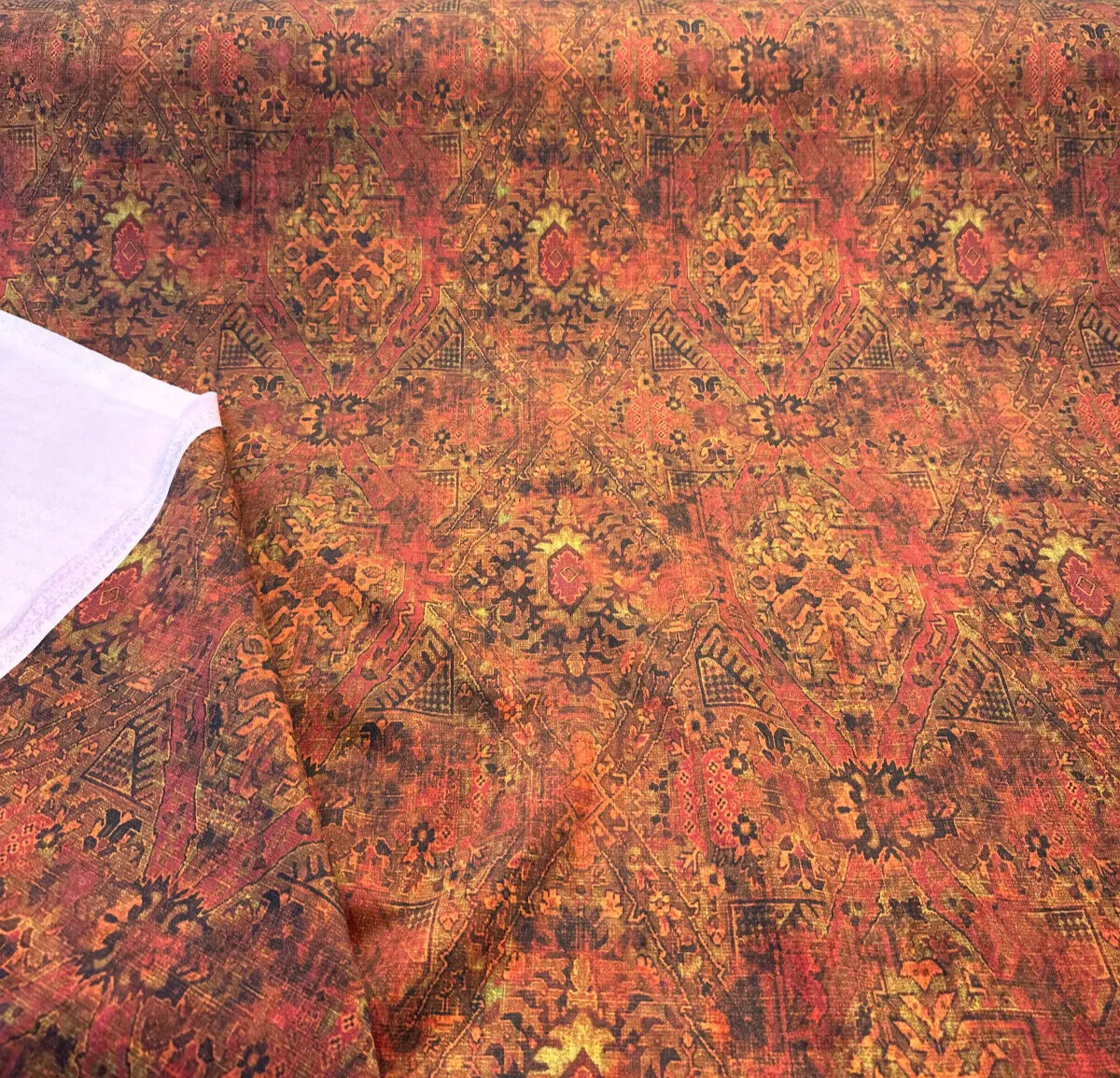 Magic Carpet Fabric Rust Velvet Upholstery Drapery Fabric By The Yard