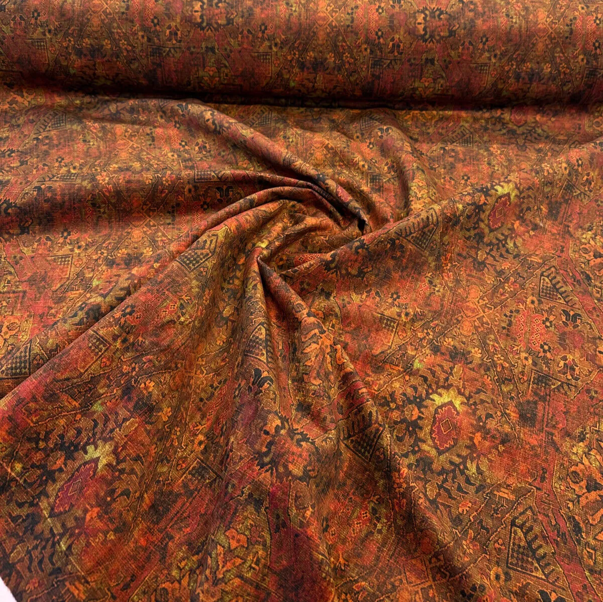 Magic Carpet Fabric Rust Velvet Upholstery Drapery Fabric By The Yard