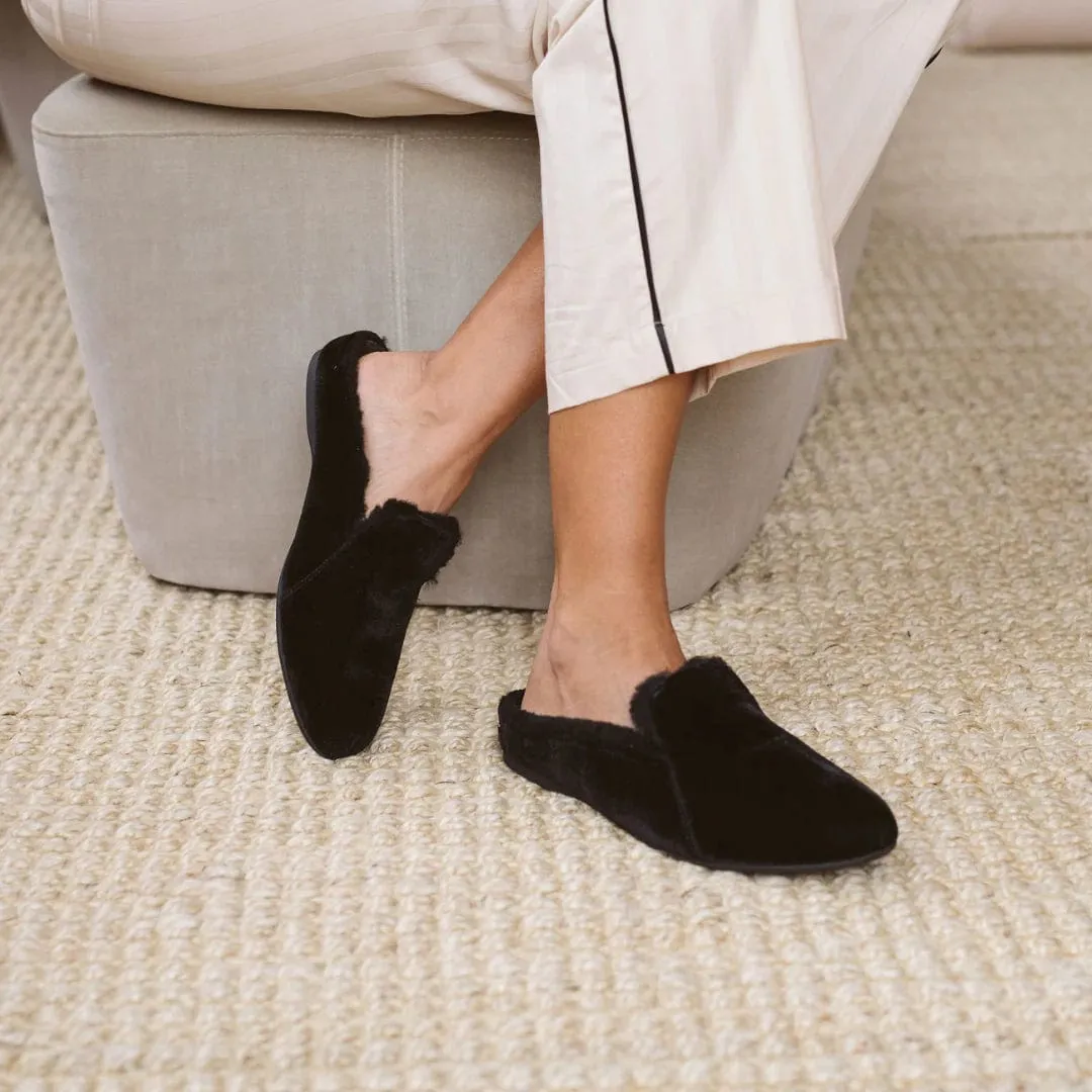 Mave & Chez The Maya Backless Mule Slipper - MC-MAC-MVN