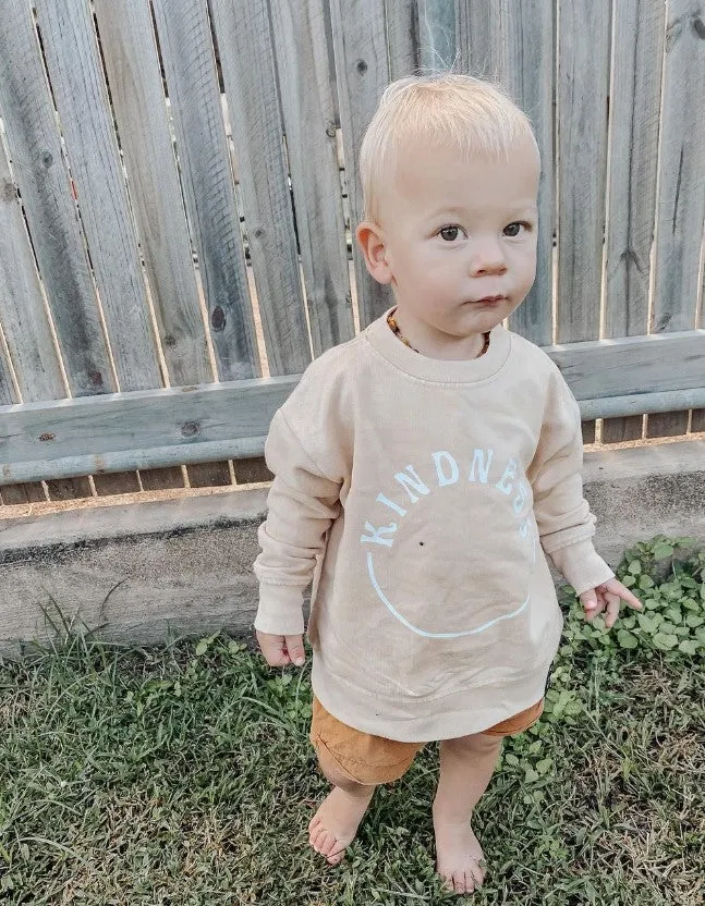 MLW By Design - Kindness Stonewash Crew | Sand or Black