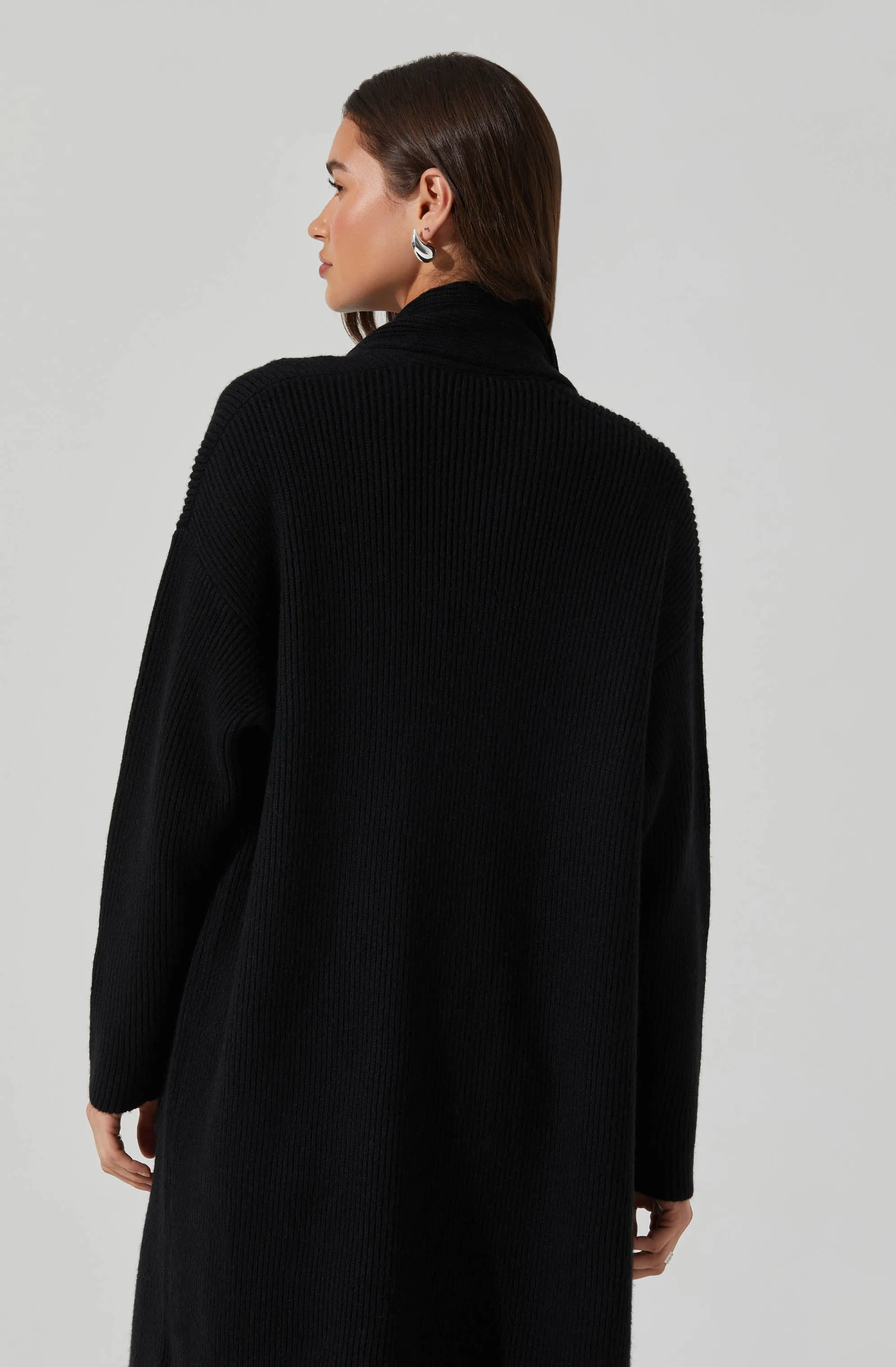 Noemi Ribbed Scarf Cardigan