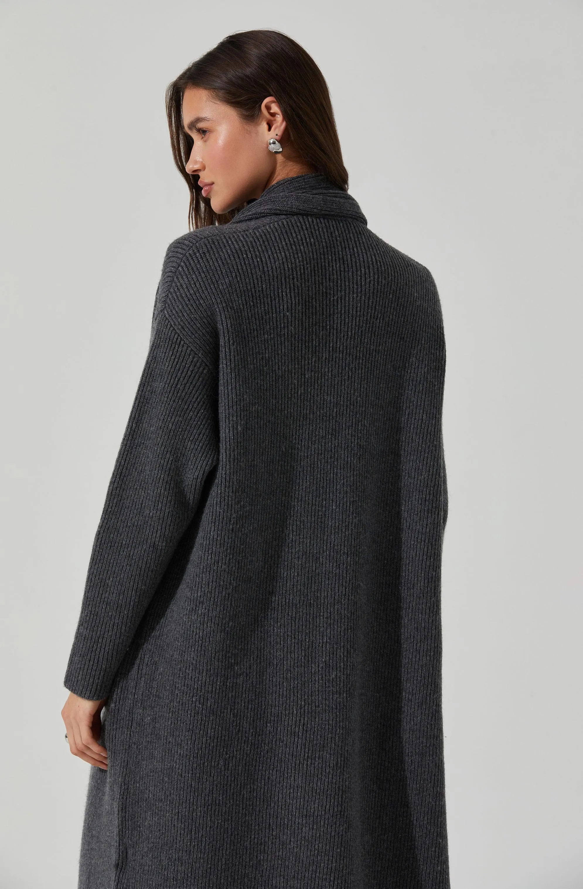 Noemi Ribbed Scarf Cardigan