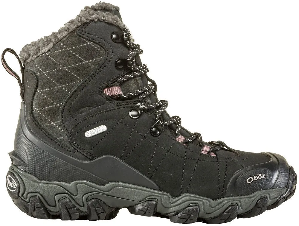 Oboz Ladies Black Bridger 7" Insulated B-Dry Boot