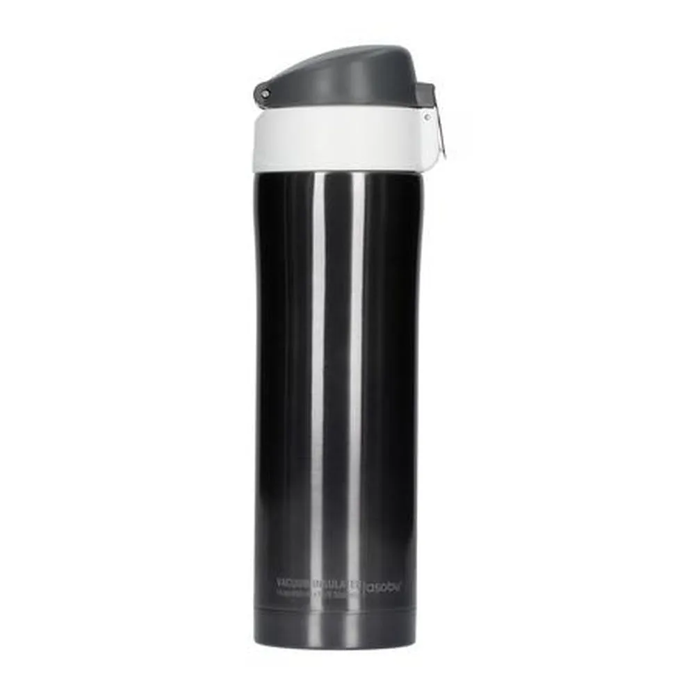 [OPEN BOX] ASOBU Diva Insulated Vacuum Beverage Thermos Container - Smoke White