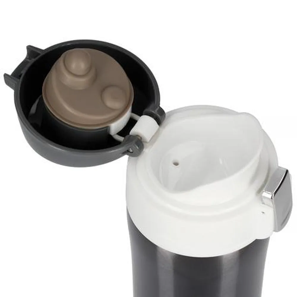 [OPEN BOX] ASOBU Diva Insulated Vacuum Beverage Thermos Container - Smoke White