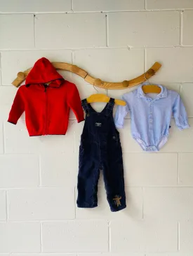 Red   Blues Bundle, 6-12 months