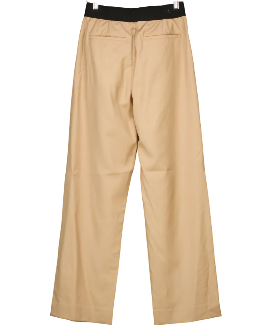 Venroy Brown Pull On Wool Blend Trousers UK XS