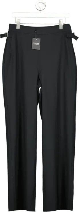 Whistles Black Sienna Wool Blend Trouser UK 12