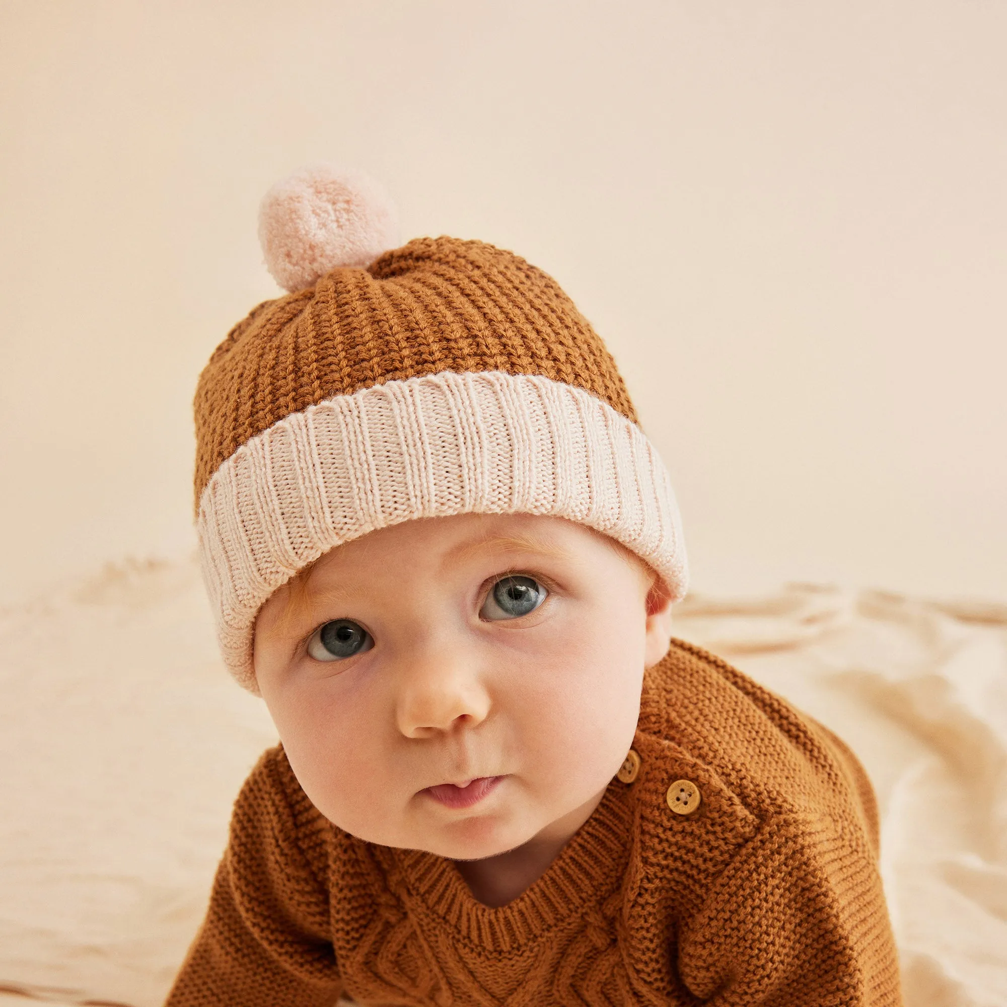 Wilson and Frenchy Knitted Cable Jumper - Spice