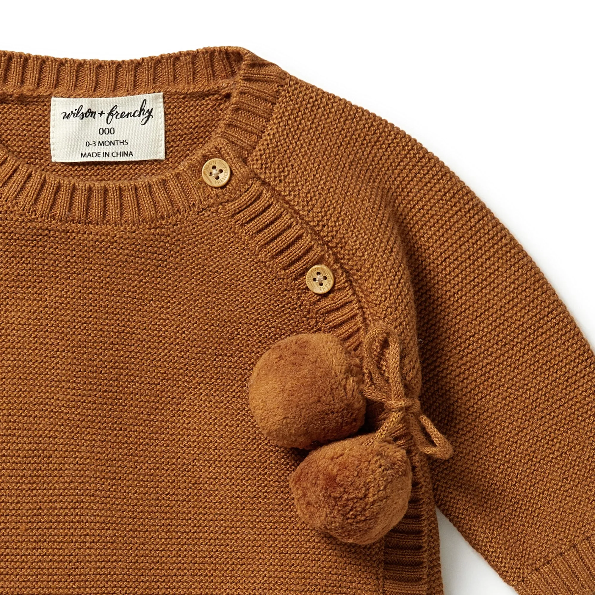 Wilson and Frenchy Knitted Kimono Cardigan - Spice