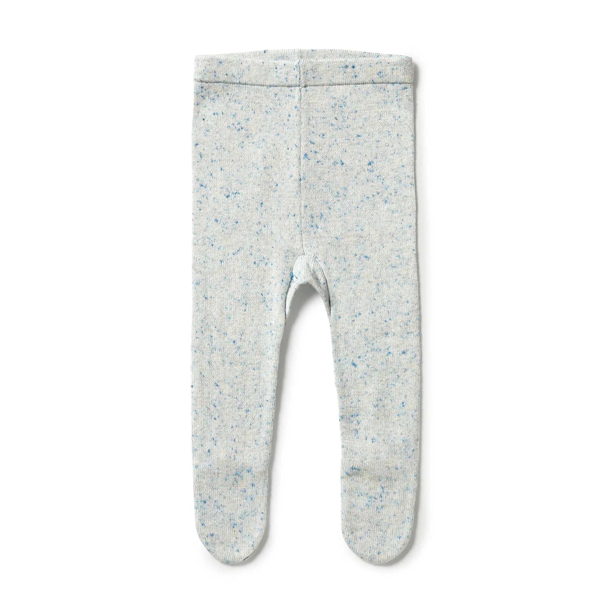 Wilson and Frenchy Knitted Legging with Feet - Bluestone Fleck