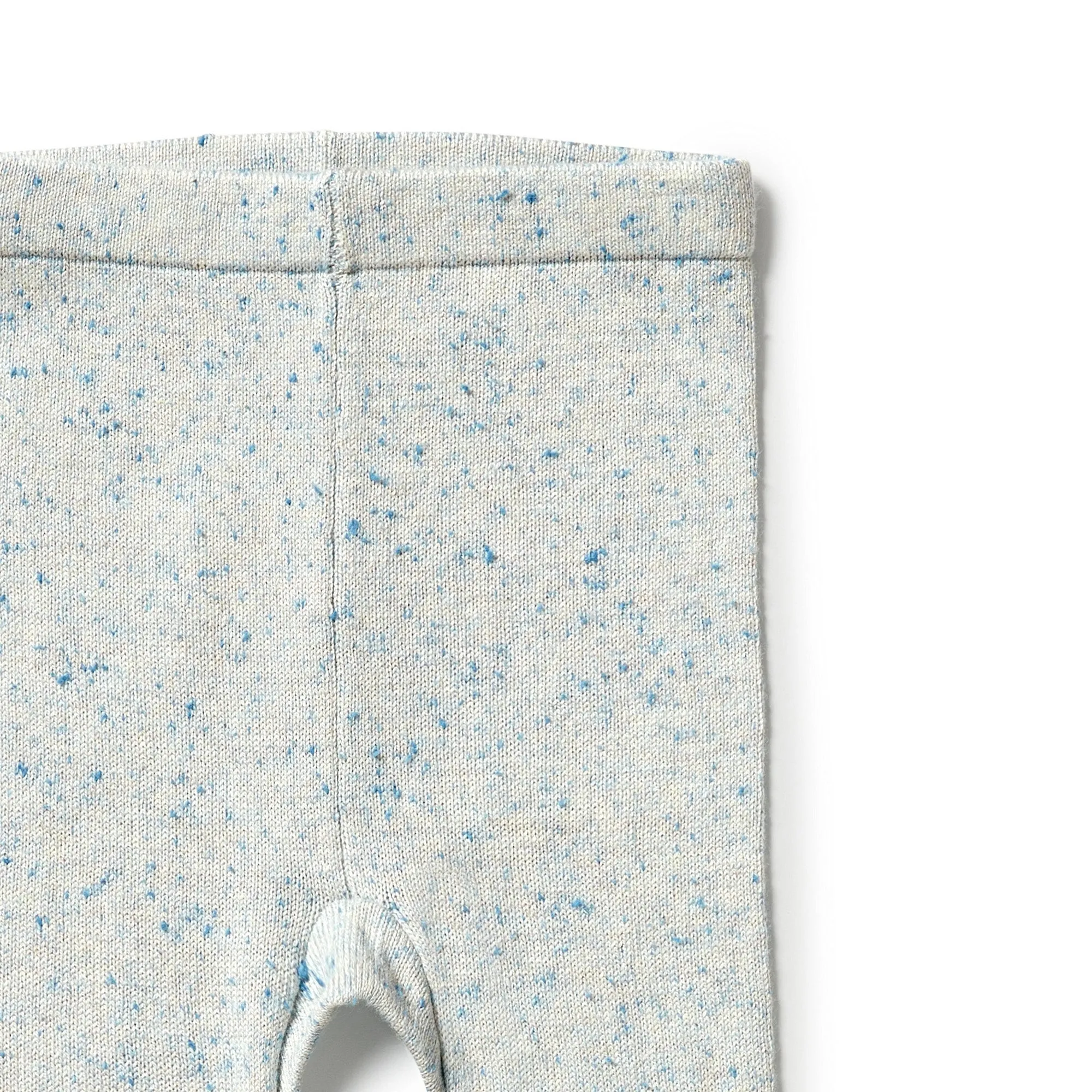 Wilson and Frenchy Knitted Legging with Feet - Bluestone Fleck
