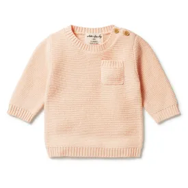 Wilson and Frenchy Knitted Pocket Jumper - Shell