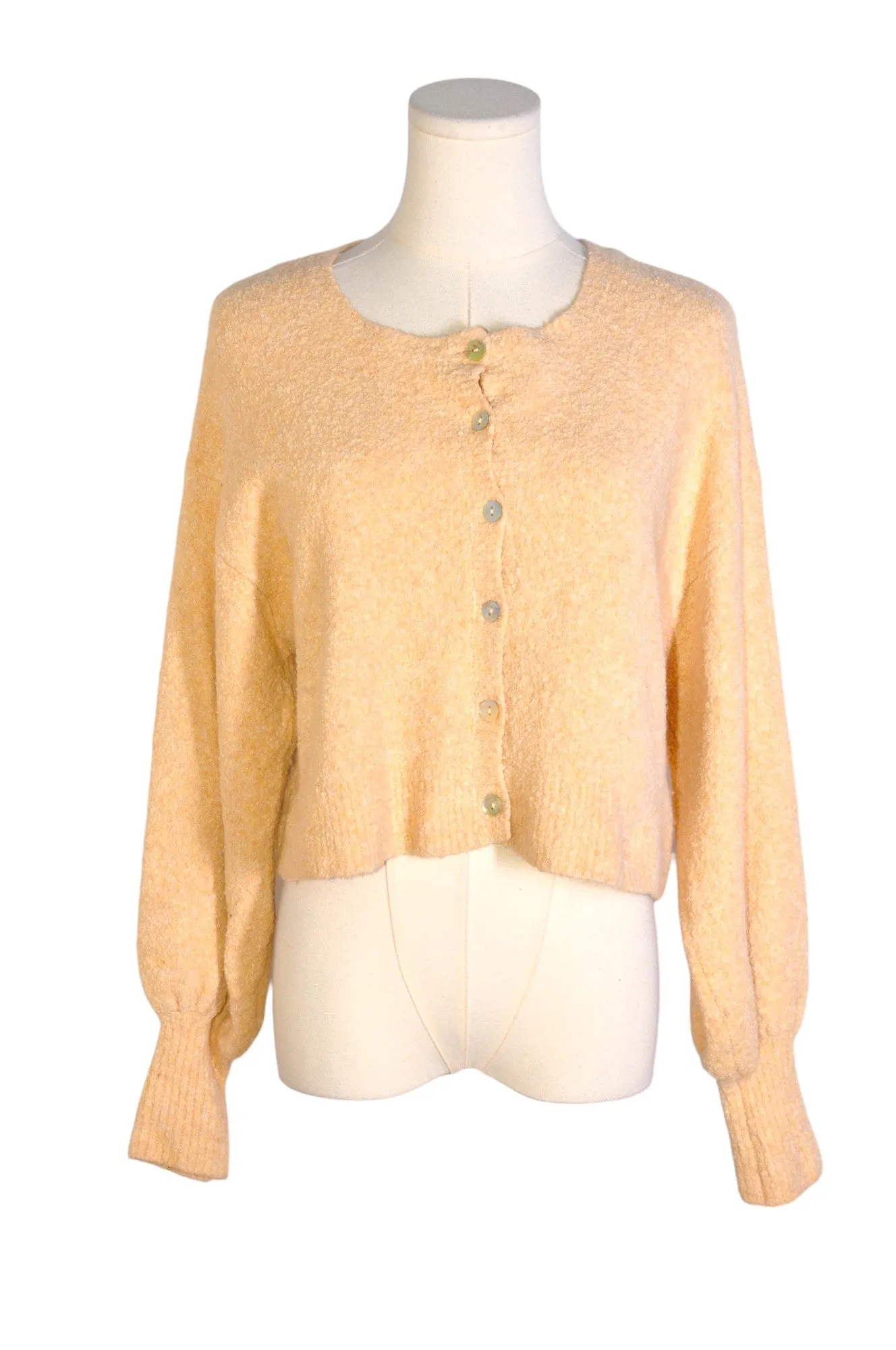 ZARA Women Cardigans Regular fit in Beige - S